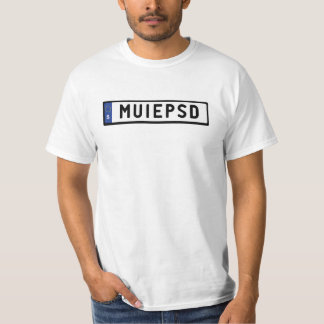 Tricou numar de inmatriculare Anti-PSD - MUIEPSD T-shirt