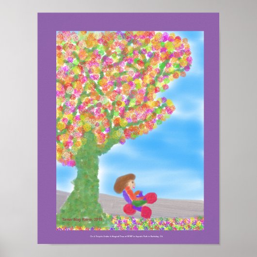 Tricycle Sous Une Poster D'Arbre Magique (Devant)