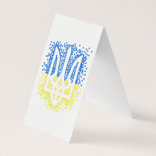 Trident de l'emblème ukrainien tryzub dispersant l