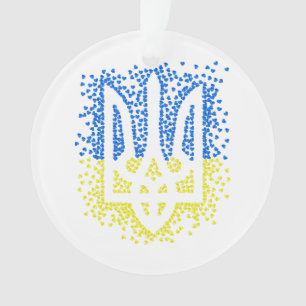 Trident de l'emblème ukrainien tryzub dispersant l