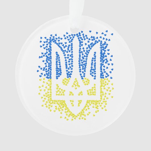 Trident de l'emblème ukrainien tryzub dispersant l (devant)
