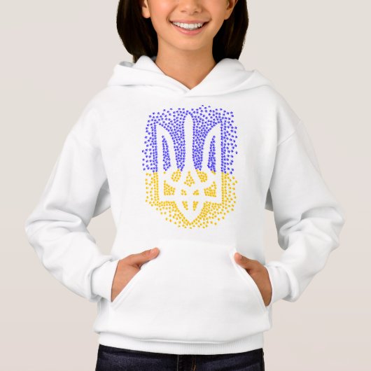 Trident heraldique ukrainien tryzub étoiles disper (Devant)