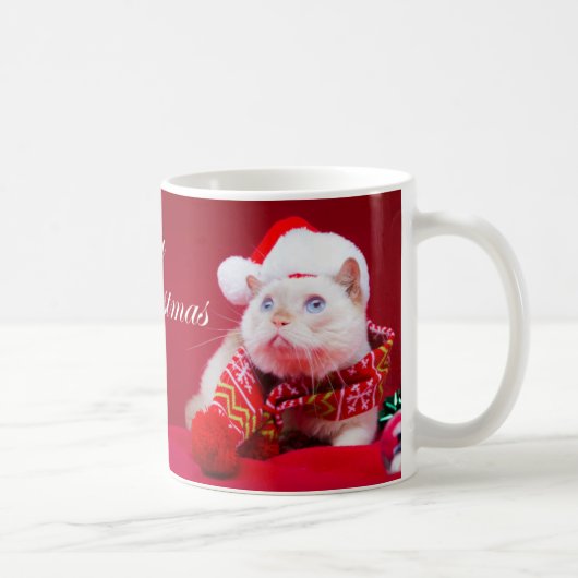 Trident la tasse de café de Noël de chat (Droite)