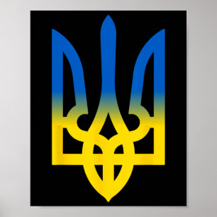 Trident Oekraïense Volodymyr Zelensky President Va Poster