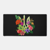 trident tryzub d'emblématique ukrainien fleurs en (Recto)