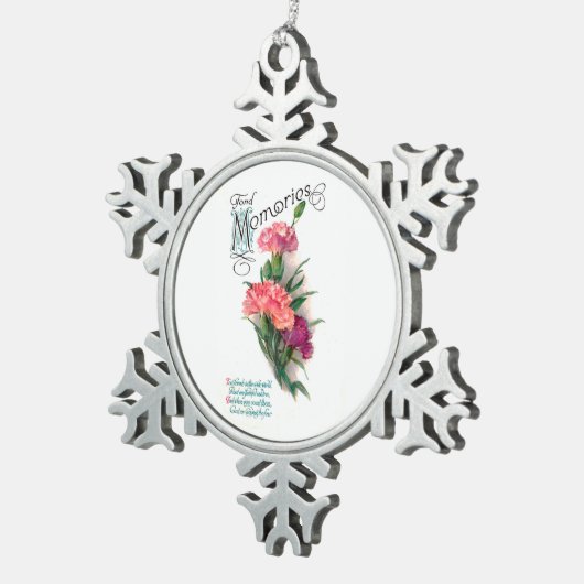 Tried en True Friend Tin Sneeuwvlok Ornament (Rechts)