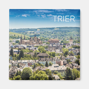 Trier Cityscape Panorama Moselle Germany Souvenir Magneet