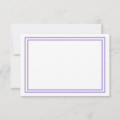 Trier double lavande - Carte RSVP (Dos)
