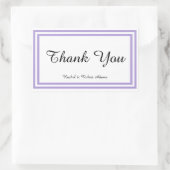 Trier double lavande - Sticker rectangle (Sac)