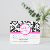 Trier rose noir et blanc en damas RSVP (Debout devant)