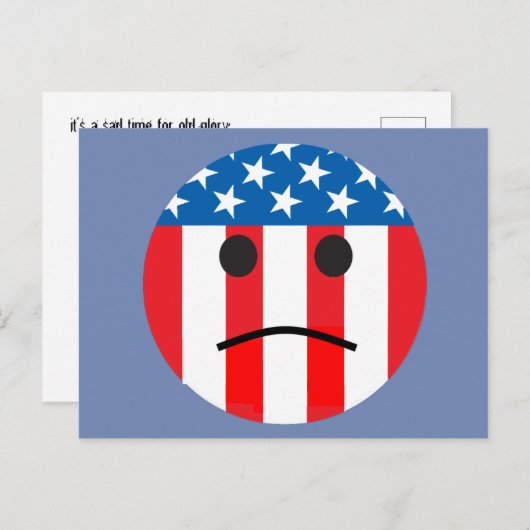 triest patriottisch briefkaart (Voorkant / Achterkant)