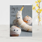 ** TRIEST / ZIEK FRUIT ** WE MISSEN JE OP HET WERK KAART (Gele Bloem)