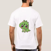 Trieste dinosaurus met bandage T-shirt (Achterkant)