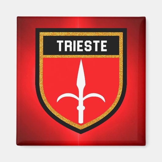 Trieste Flag Magneet (Voorkant)