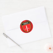 Trieste Flag Ronde Sticker (Envelop)