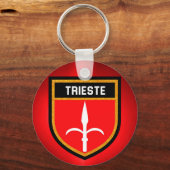 Trieste Flag Sleutelhanger (Voorkant)
