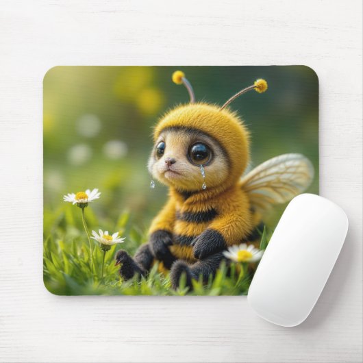 Trieste hommel met tranen muismat (Met muis)