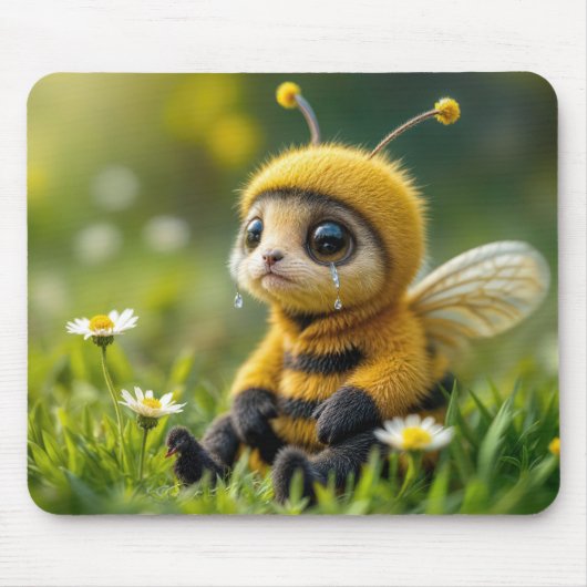 Trieste hommel met tranen muismat (Voorkant)