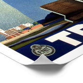 Trieste Italy vintage-reis Poster (Hoek)