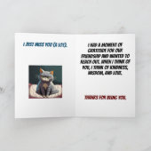 Trieste kat denken aan jou kaart (Binnen)