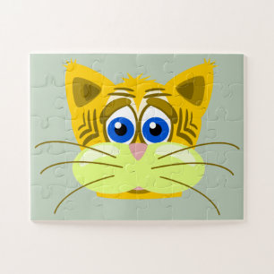 trieste kat puzzel legpuzzel