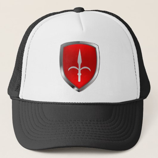 Trieste Mettalic Emblem Trucker Pet (Voorkant)