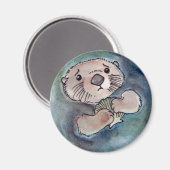 Trieste ottermagneet magneet (Voorkant / Achterkant)