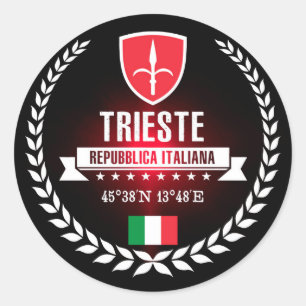 Trieste Ronde Sticker