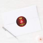 Trieste Ronde Sticker (Envelop)