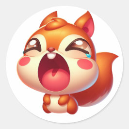 Trieste Schattigee eekhoorn Ronde Sticker