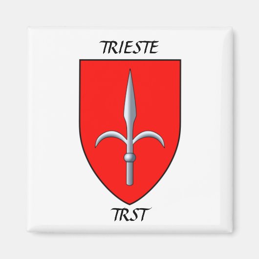 TRIESTE (TRST) Wapenmunt Magneet (Voorkant)