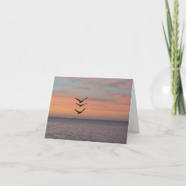 Trifecta fly over gevouwen bedankkaart