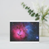 Trifid Emission Reflection Nebula M20 NGC 6514 Briefkaart (Staand voorkant)