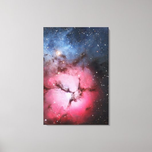 Trifid Nebula, Messier 16 - Pillars of Creation Canvas Afdruk (Voorkant)
