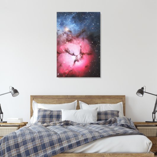 Trifid Nebula, Messier 16 - Pillars of Creation Canvas Afdruk (Insitu (Slaapkamer))