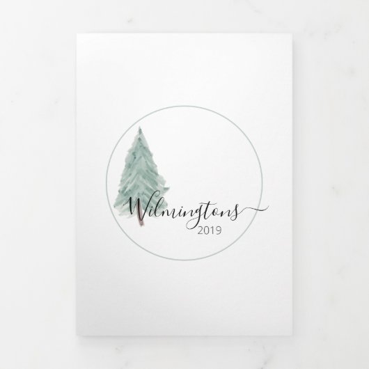 Trifold 3 Foto Waterverf Kaart (Cover)