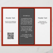 Trifold Business Logo Adverteren Flyer (Achterkant)