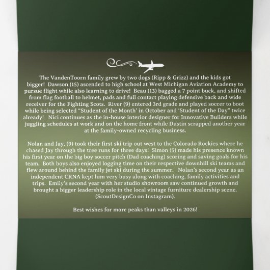 Trifold Letter Fold Invitation (Intérieur au milieu)