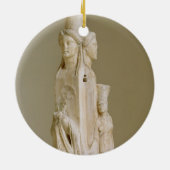 Triform Herm van Hecate, marmer sculptuur, attisch Keramisch Ornament (Achterkant)