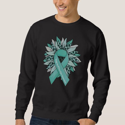 Trigeminal Neuralgia Awareness Shirts Teal Sunflow (Voorkant)