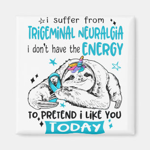 Trigeminale Neuralgia Awareness Month Ribbon Gifts Magneet