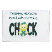 Trigeminale Neuralgia Awareness Pillowcase Kussensloop (Achterkant)