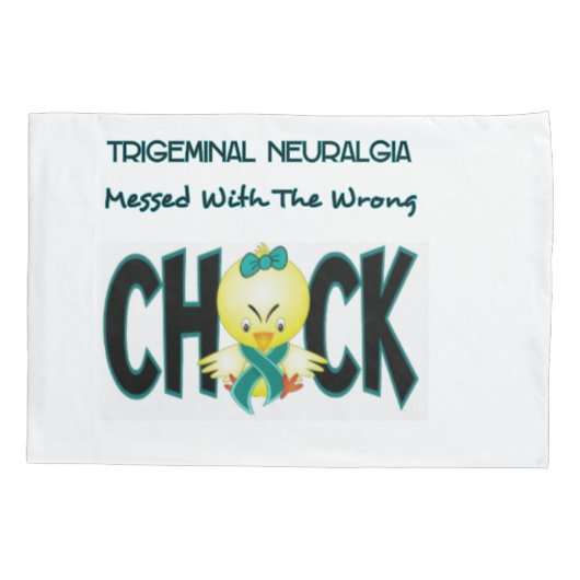 Trigeminale Neuralgia Awareness Pillowcase Kussensloop (Achterkant)