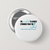 Trigeminale Neuralgia Awareness Ribbon Support Gif Ronde Button 5,7 Cm (Voorkant /achterkant)