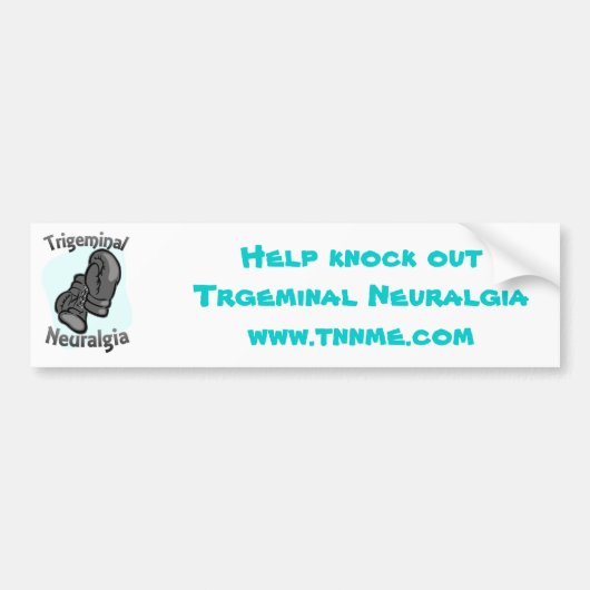 Trigeminale Neuralgie-bumpersticker Bumpersticker (Voorkant)