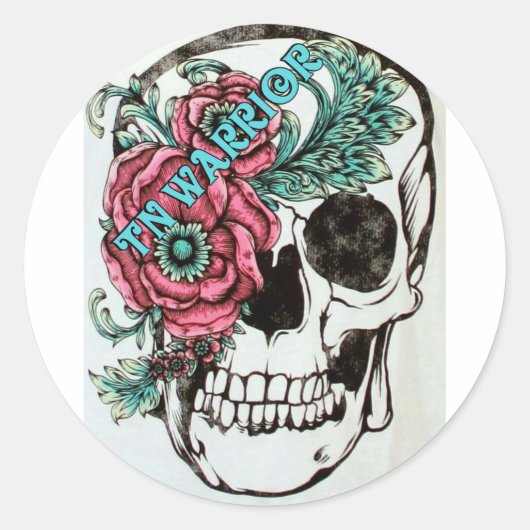 Trigeminale Neuralgie Ronde Sticker (Voorkant)