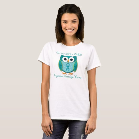 Trigeminale Neuralgie Warrior Tshirt (Voorkant volledig)