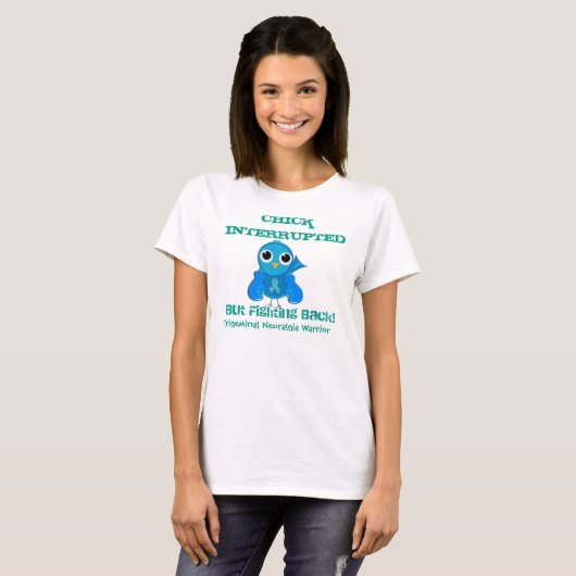 Trigeminale Neuralgie Warrior Tshirt (Voorkant volledig)