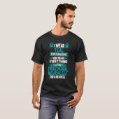 Trigeminus neuralgie T-shirt TN-bewustzijn TShirt (Voorkant volledig)