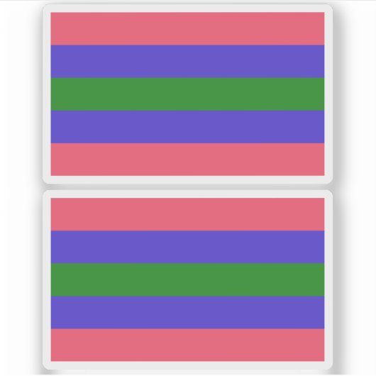 Trigender trots sticker (Voorkant)